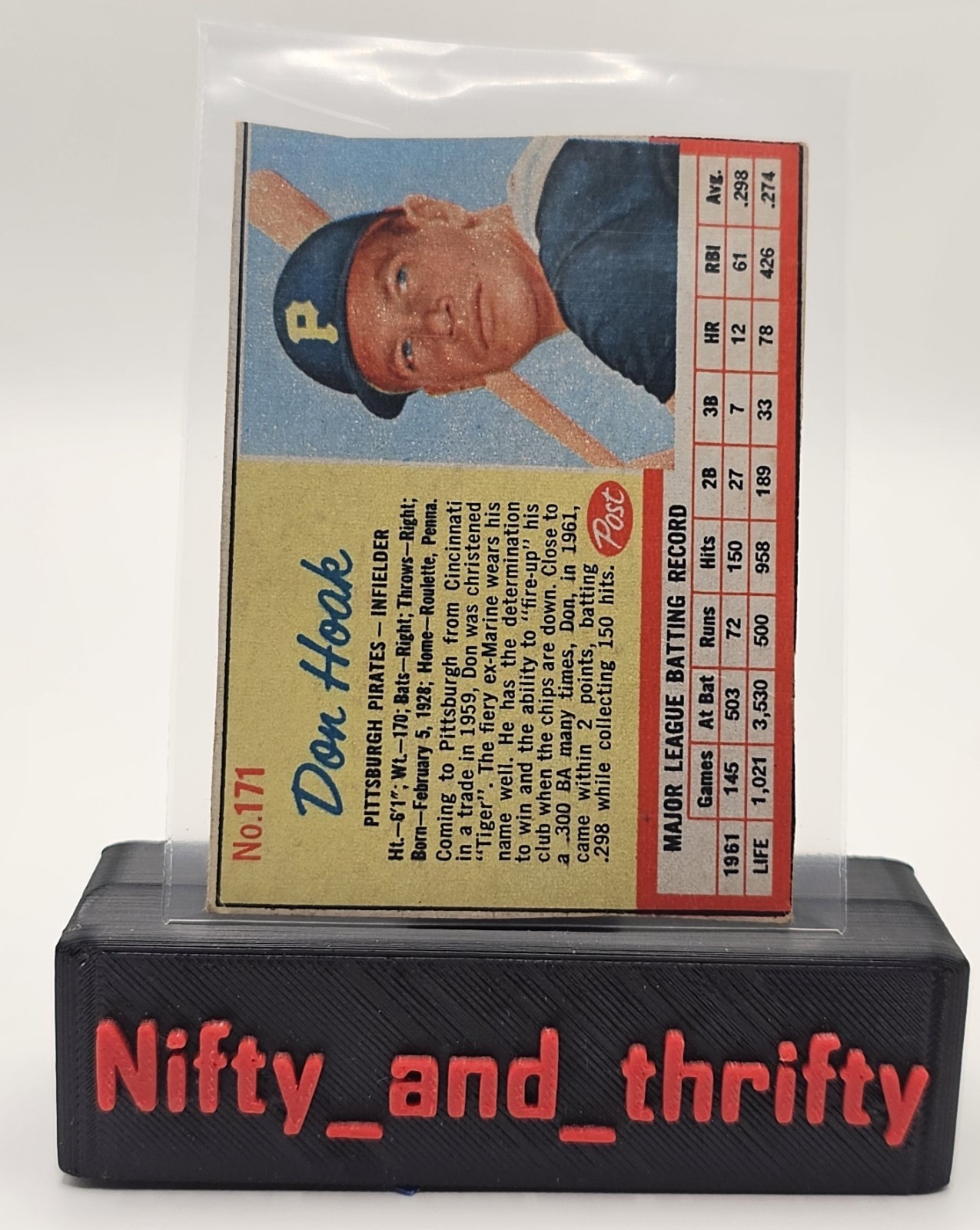 1962 Post – Don Hoak #171