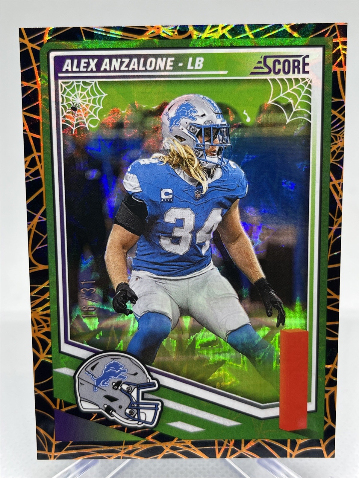 2025 Score-A-Treat Alex Anzalone Holo Webs 16/31 SP #92 Parallel Case Hit