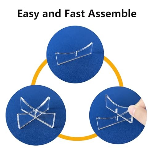 Basketball Stand-Pack Acrylic Ball Stand for Display, Clear 3.54×1.3 inch 3
