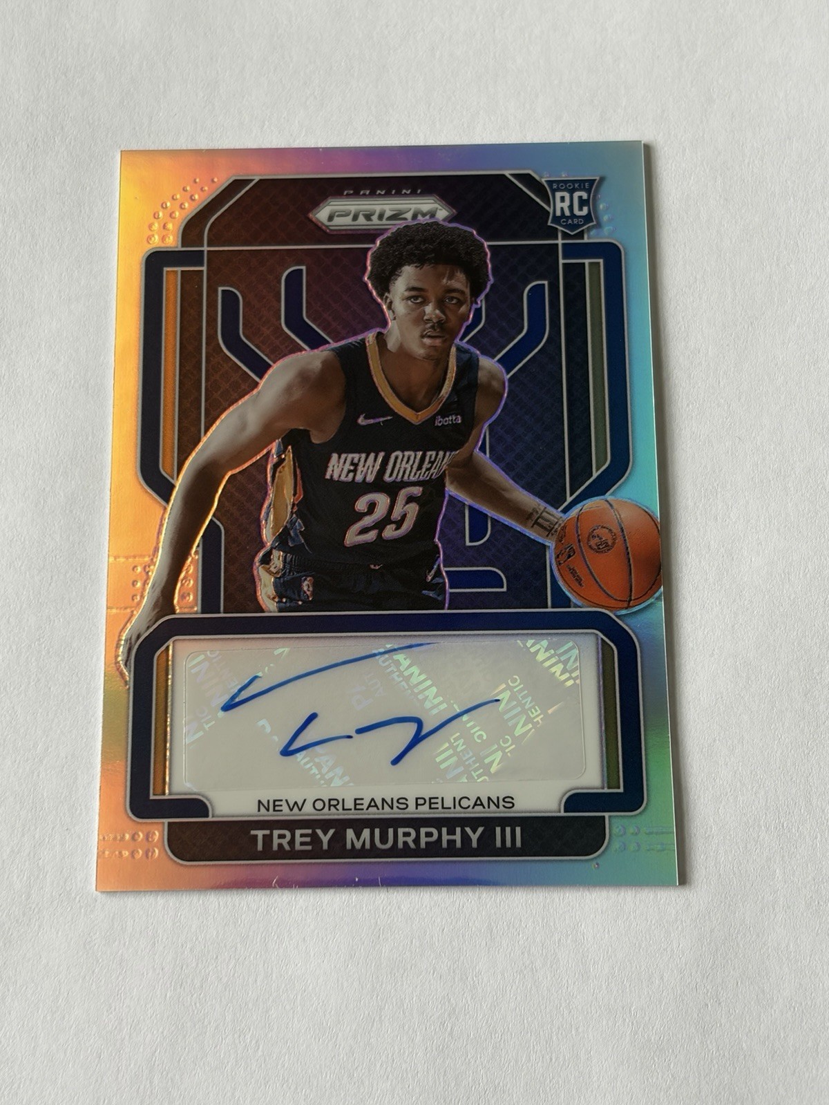 2021-22 Panini Prizm Rookie Signatures Silver Prizm Auto Trey Murphy III #RS-TMU