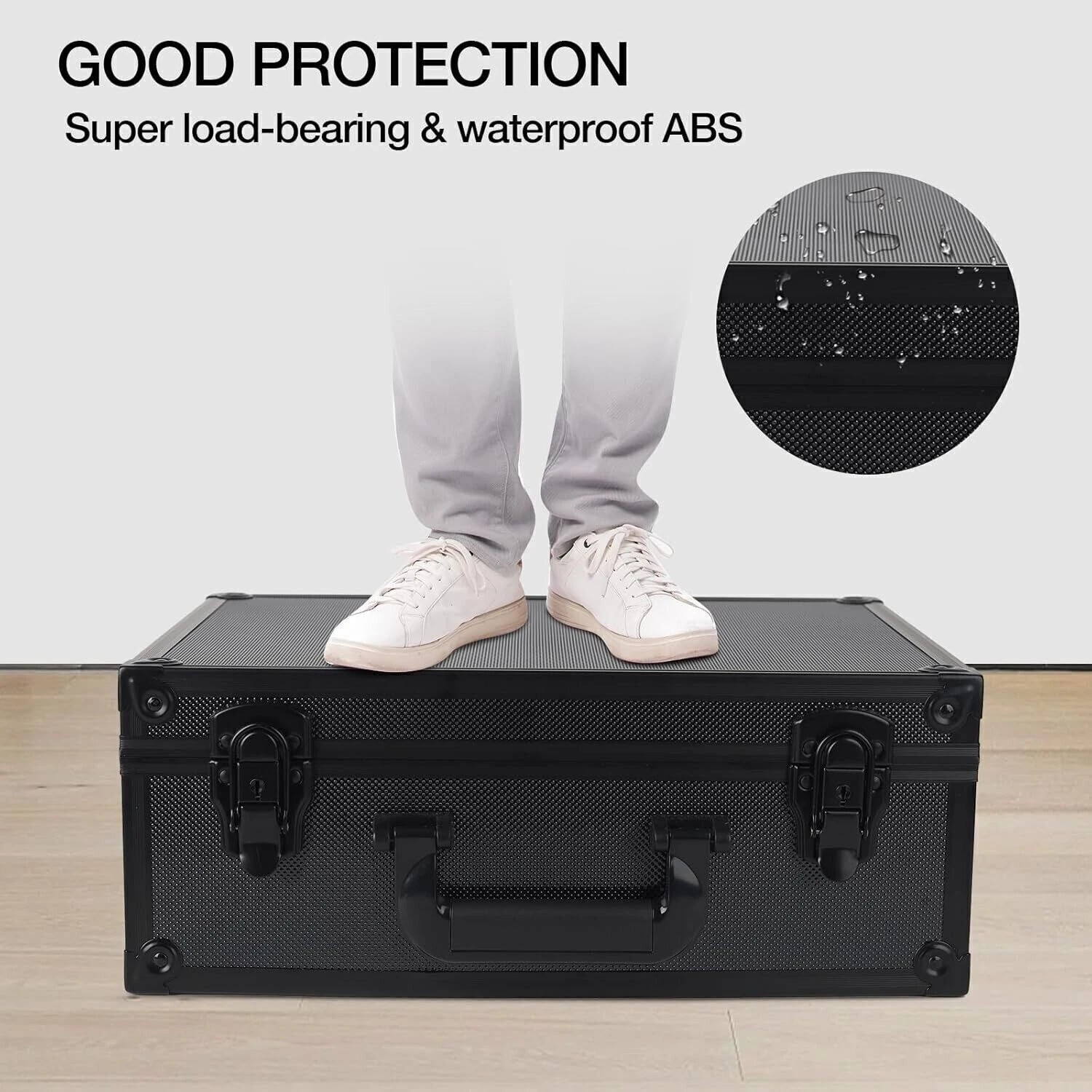 600+ Toploader Hard Case For 3”x4” 35pt Sports Card Storage Box Holds Black