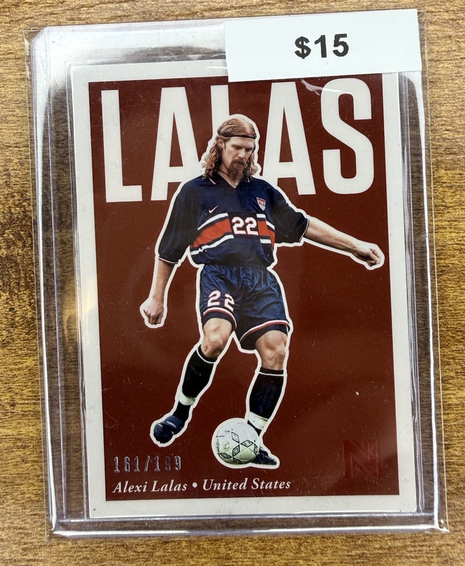 2017 Panini Nobility Alexi Lalas Red /199 #56 USA Legend Soccer World Cup USMNT