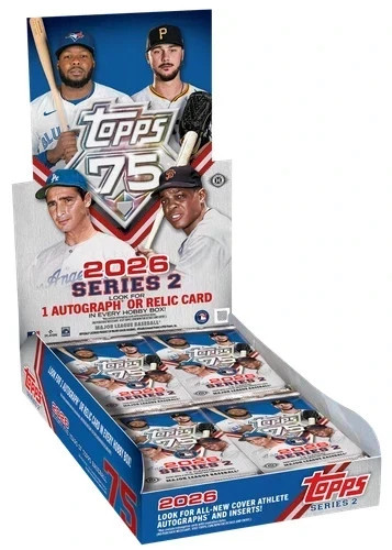 2026 Topps Series 2 Baseball HOBBY BOX Sealed/NEW 1 Relic Or Auto $SilverPak/Box