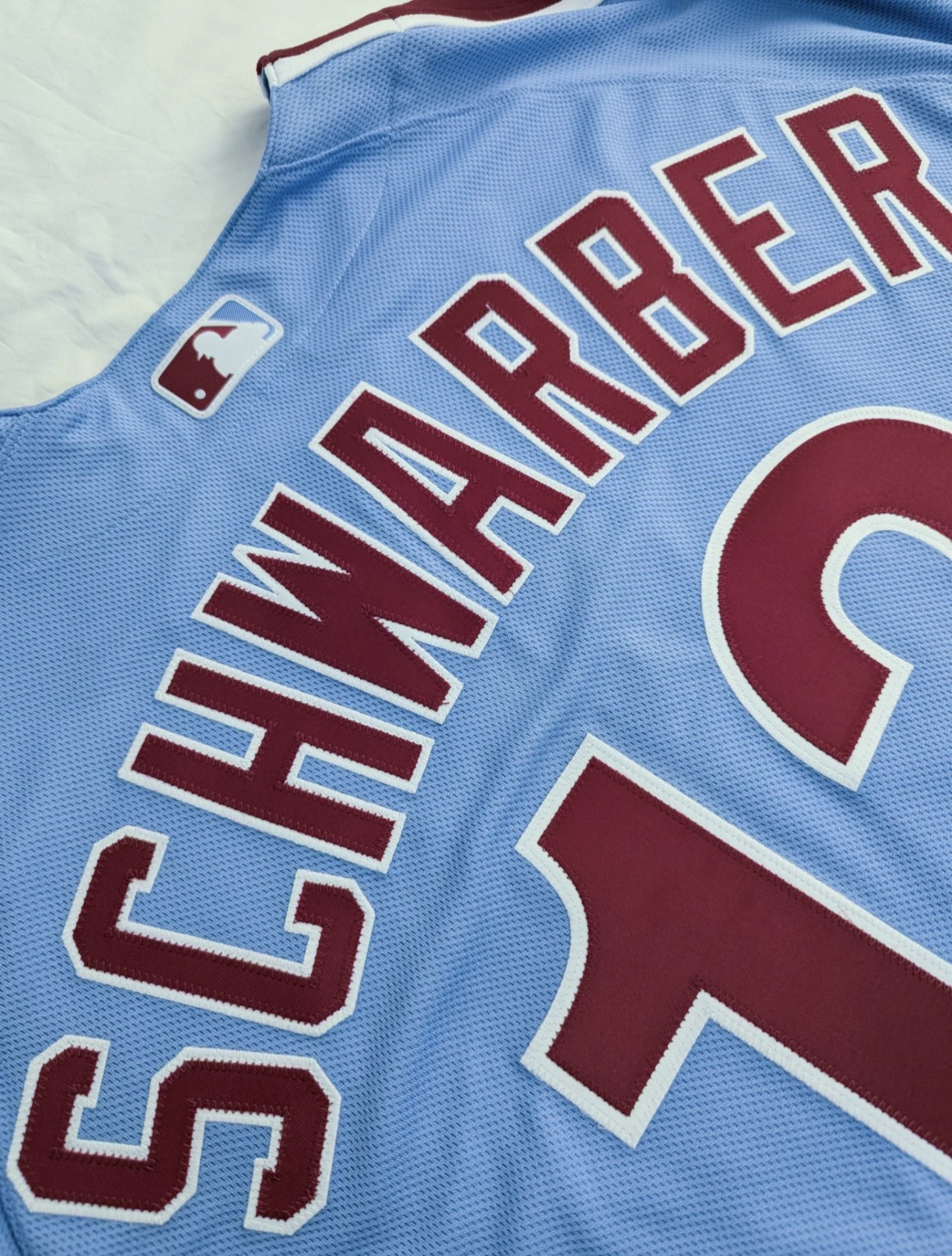 Philadelphia Phillies Blue Throwback Jersey Custom Name and Number Lettering Kit