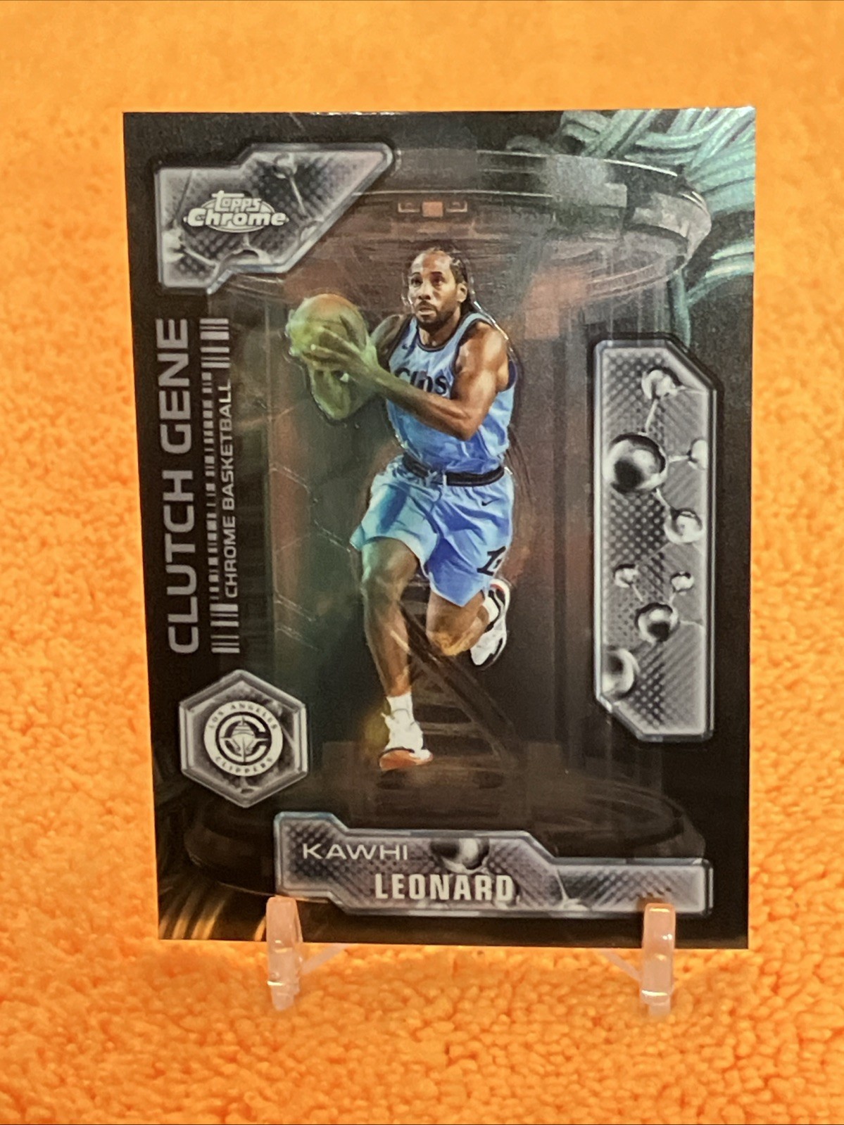 Kawhi Leonard 2025-26 Topps Chrome #CG-1 CLUTCH GENE – Los Angeles Clippers