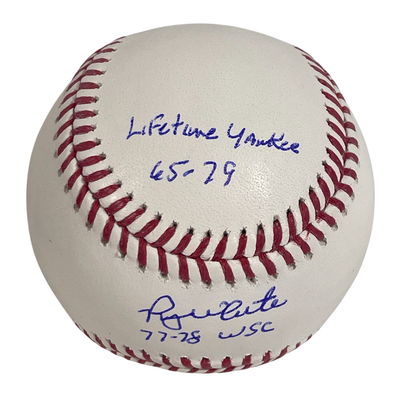 Roy White Signed Auto Autographed ROMLB Baseball w/ 3 Ins Beckett BAS COA Yankee