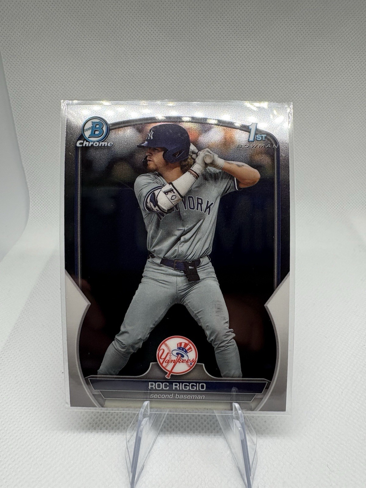 2023 Bowman Draft Chrome 1st Bowman Roc Riggio #BDC-30 New York Yankees
