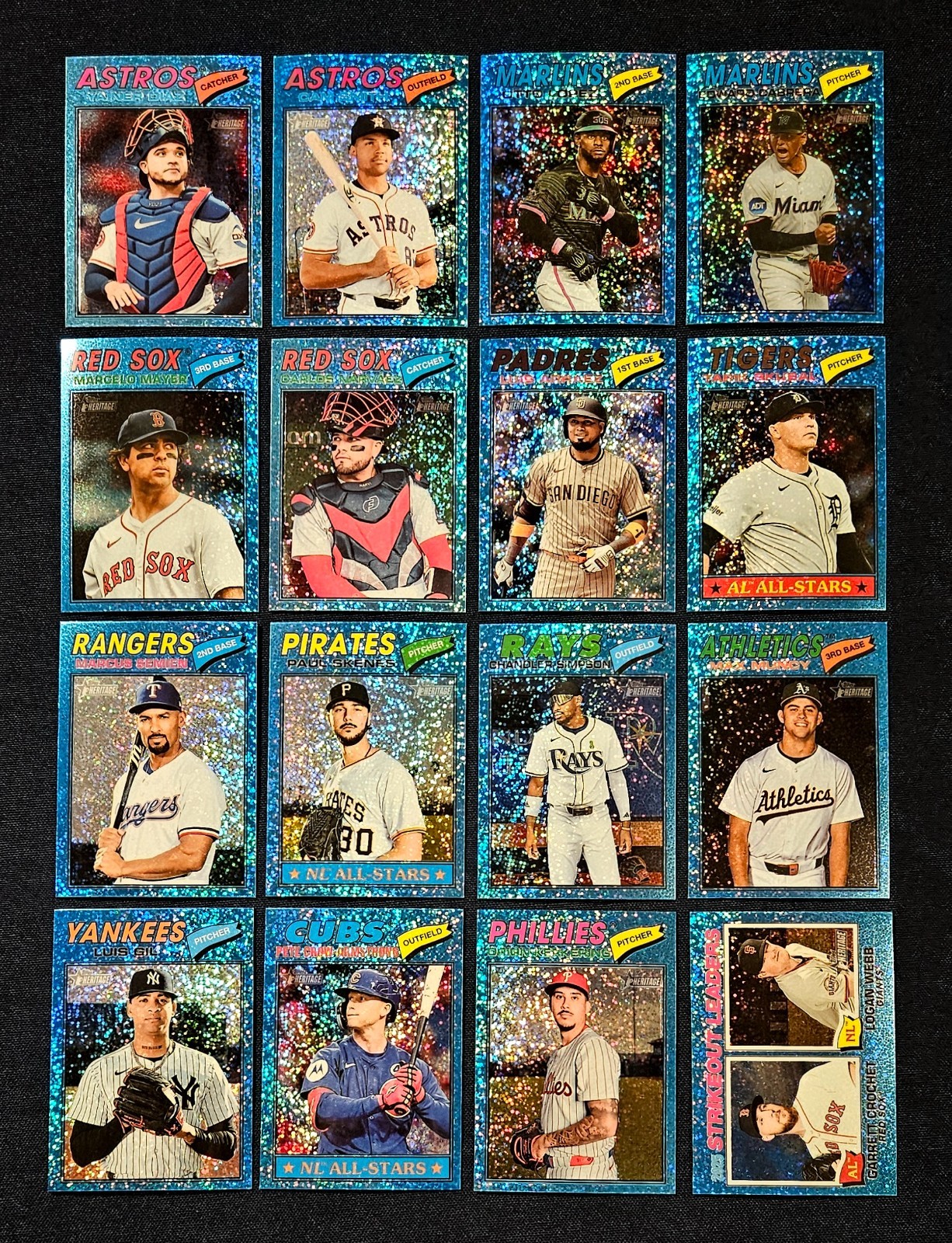 Topps Heritage 2026 – Chrome Aqua Sparkle – Pick Your Card – Complete Your Set