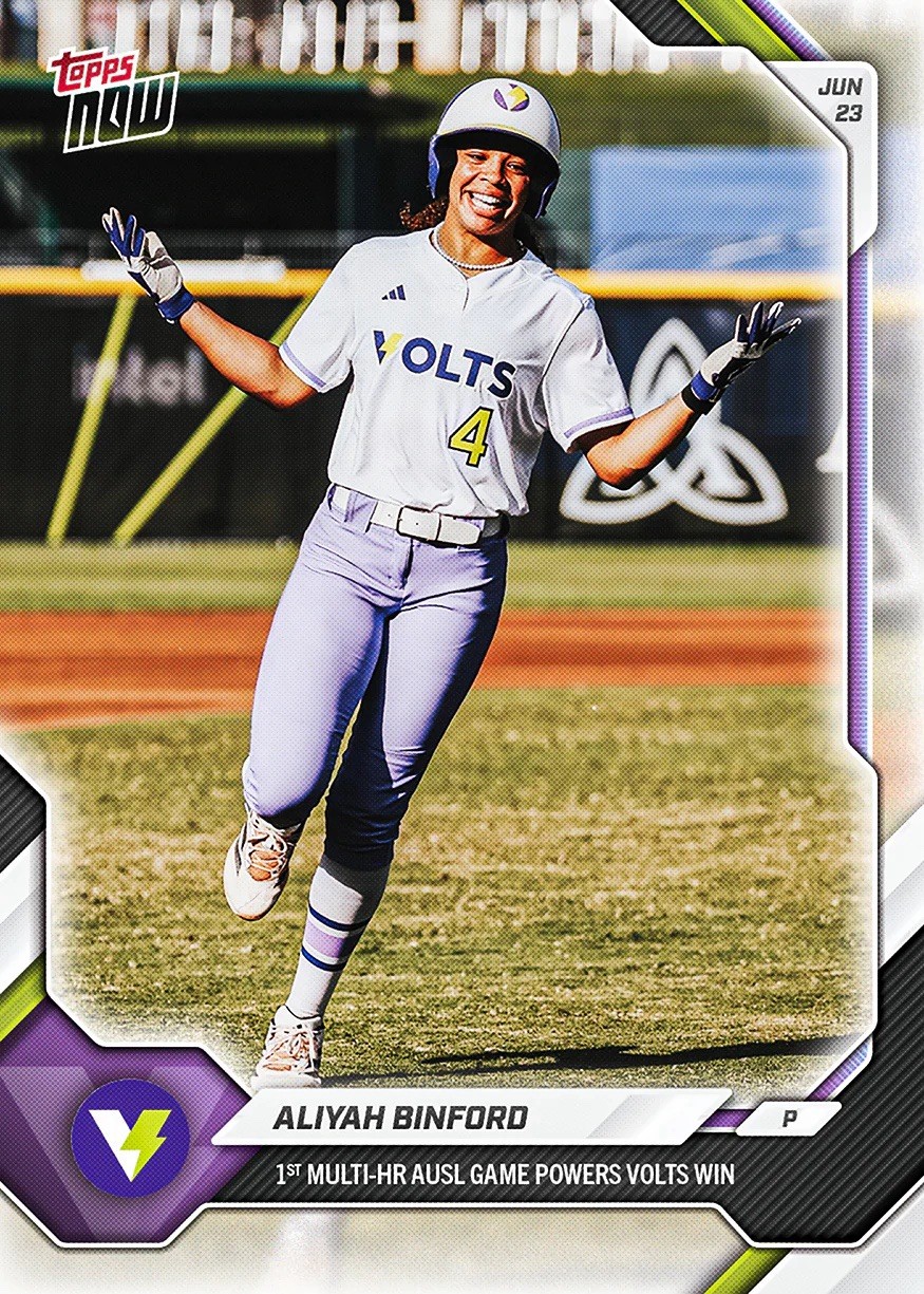 Aliyah Binford – 2026 AUSL Topps NOW® – Card 18 – *PRESALE*