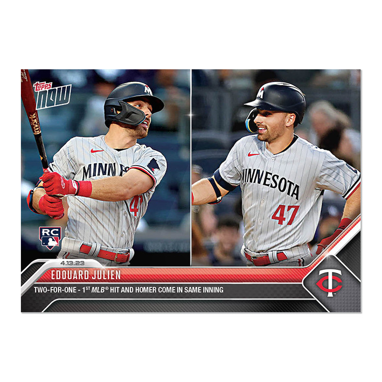 EDOUARD JULIEN RC 2023 TOPPS NOW #117 MINNESOTA TWINS 🔥