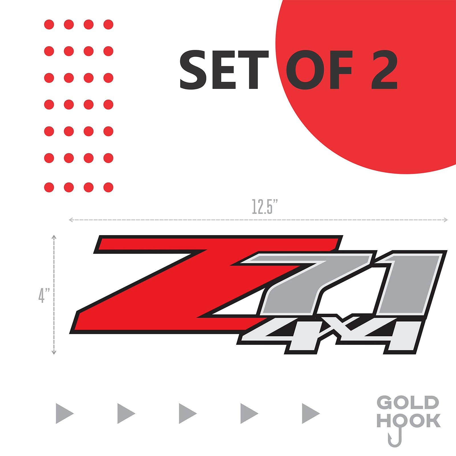 z71 4×4 Decals, Bedside Sticker for Chevy Truck (2007-2013) 1500 2500 HD (Pre…