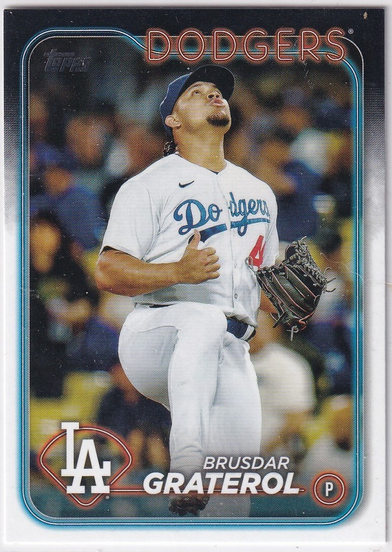 2024 Topps Baseball Los Angeles Dodgers Team Set Series 1 2 and Update 46 Cards