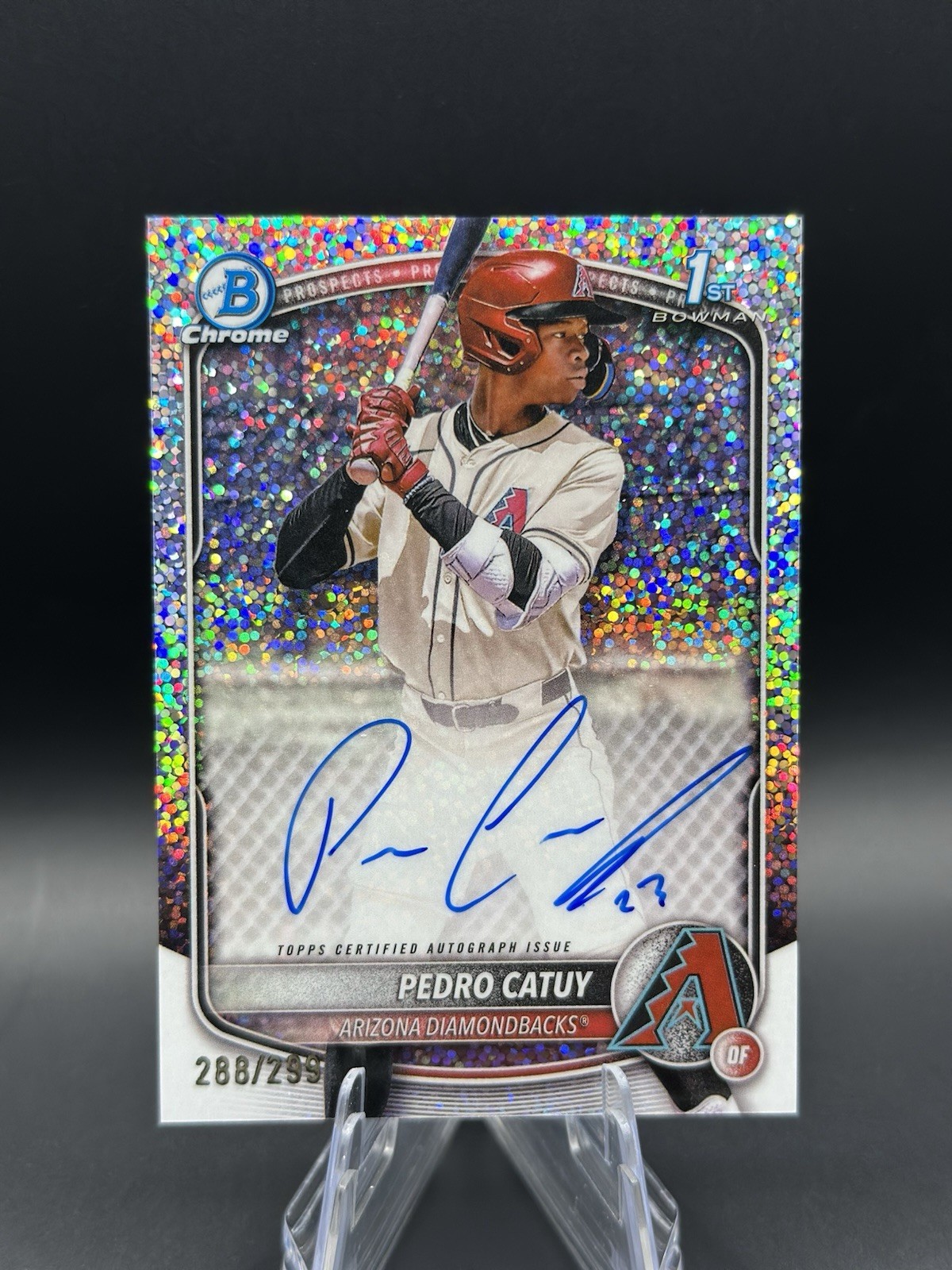 2025 Bowman Chrome Pedro Catuy #CPA-PC Sparkle Refractor /299 1st Auto