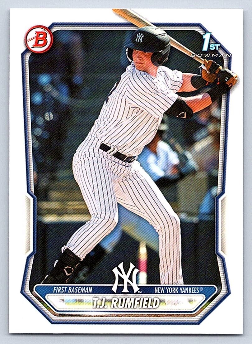 T.J. TJ RUMFIELD YANKEES RC 1st card 2026 BOWMAN PROSPECTS #BP-134