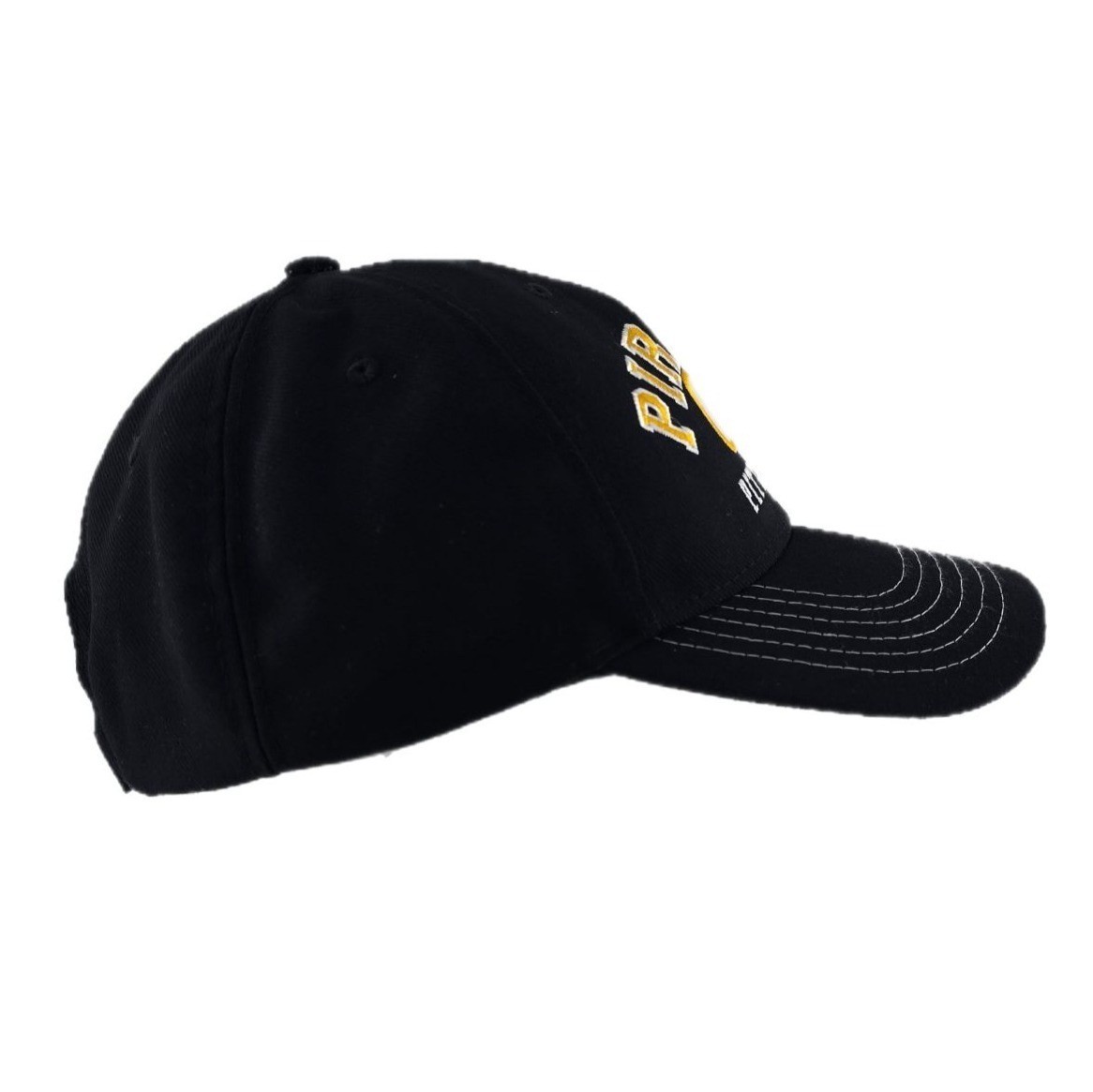 Pittsburgh Pirates Embroidered Adjustable Baseball Cap Black & Gold One Size