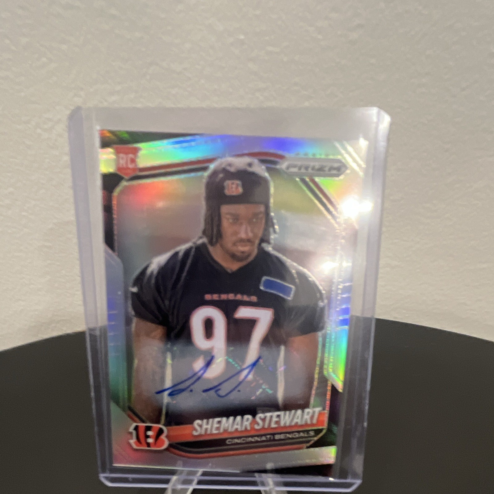 Panini 2025 Prizm Shemar Stewart RC Auto #344 Hologram Cincinnati Bengals