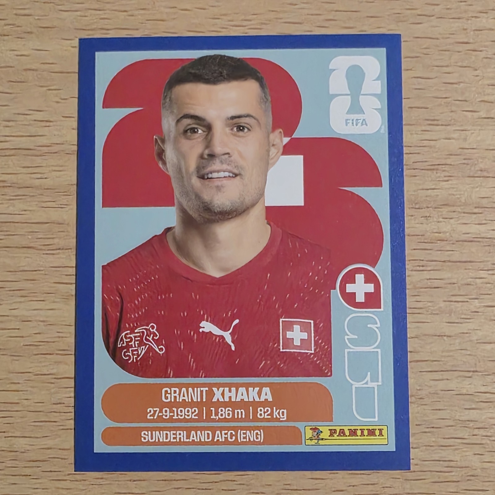 2026 Panini FIFA World Cup Granit Xhaka Blue Sticker # SUI 9
