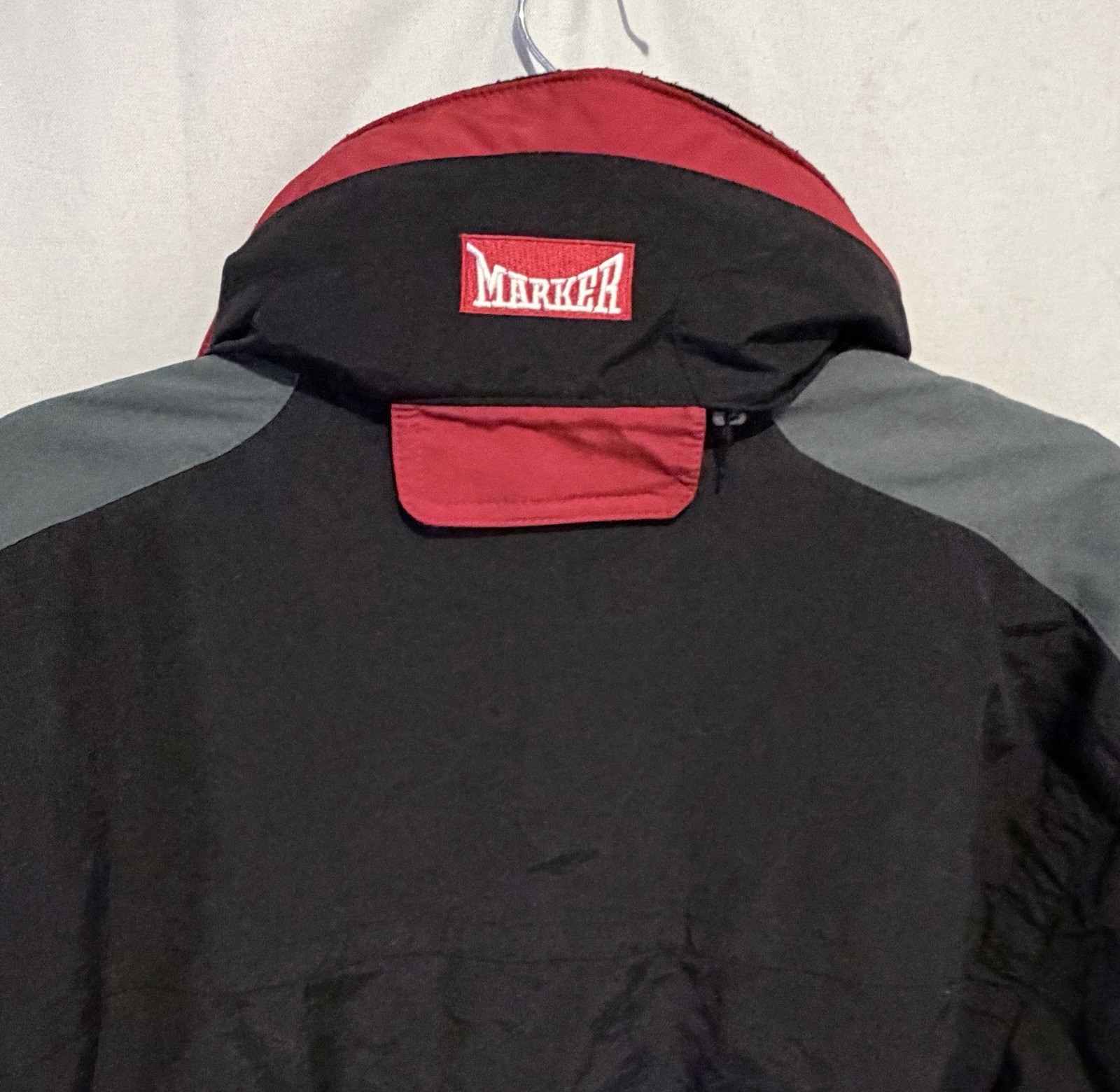 Y2K MARKER 2002 Winter Olympics Jacket Salt Lake City Snow Ski Black VTG Mens S