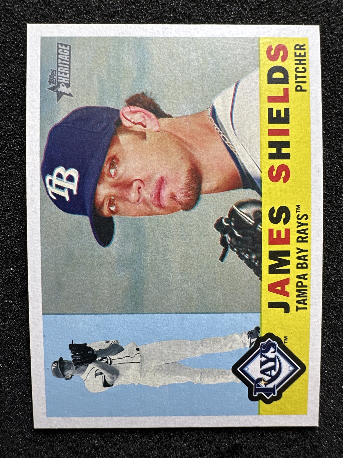 JAMES SHIELDS #376 2009 Topps Heritage Tampa Bay Rays QTY