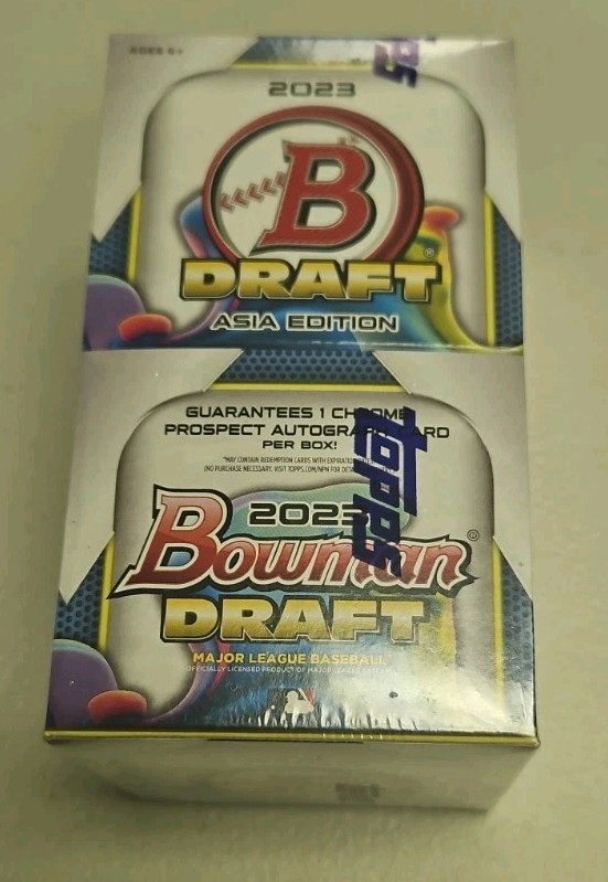 2023 Bowman Draft Asia Hobby Box Paul Skenes 1st, Tom Brady autos MLB 1 Auto Per