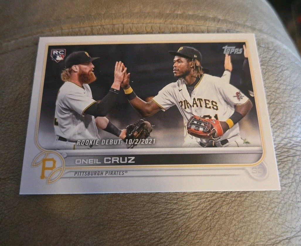 Oneil Cruz Rookie RC 2022 Topps Update Rookie Debut #US113 Pittsburgh Pirates