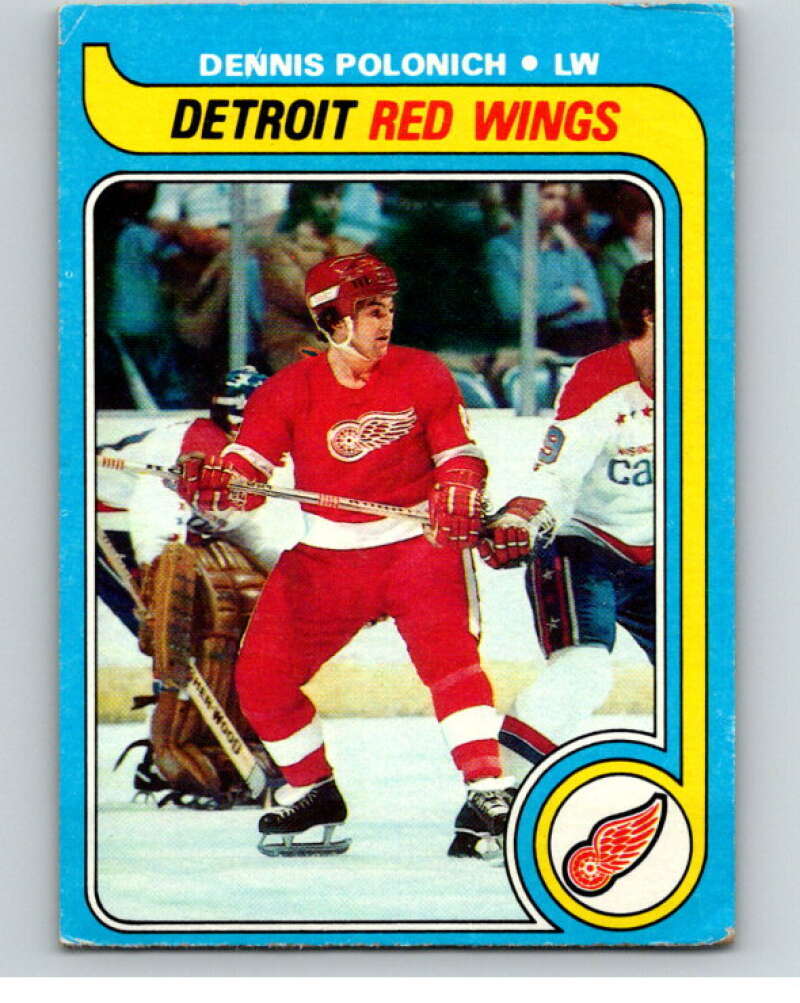 1979-80 Topps #224 Dennis Polonich Detroit Red Wings V81909