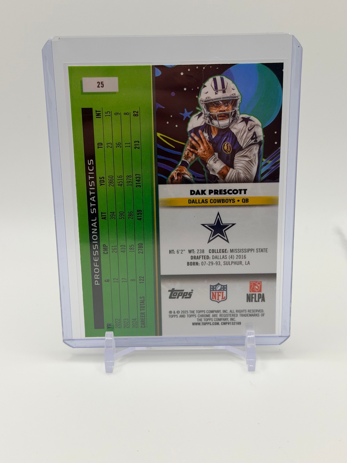 Dak Prescott 2025 Topps Cosmic Chrome #25