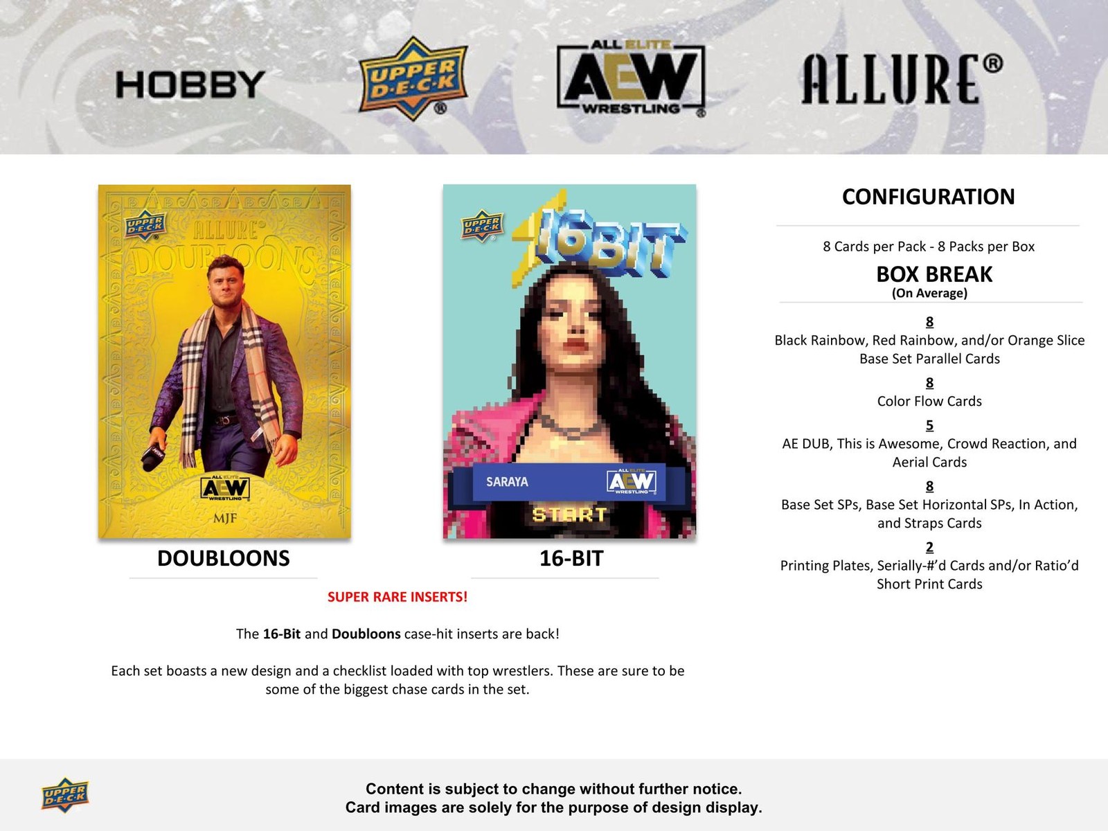 2024 UPPER DECK AEW ALLURE WRESTLING HOBBY BOX