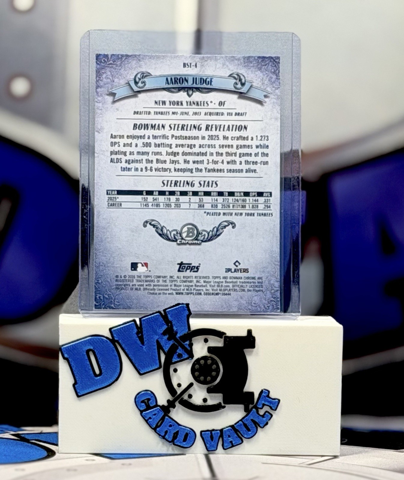 2026 Bowman Chrome #BST4 Aaron Judge Bowman Sterling ￼