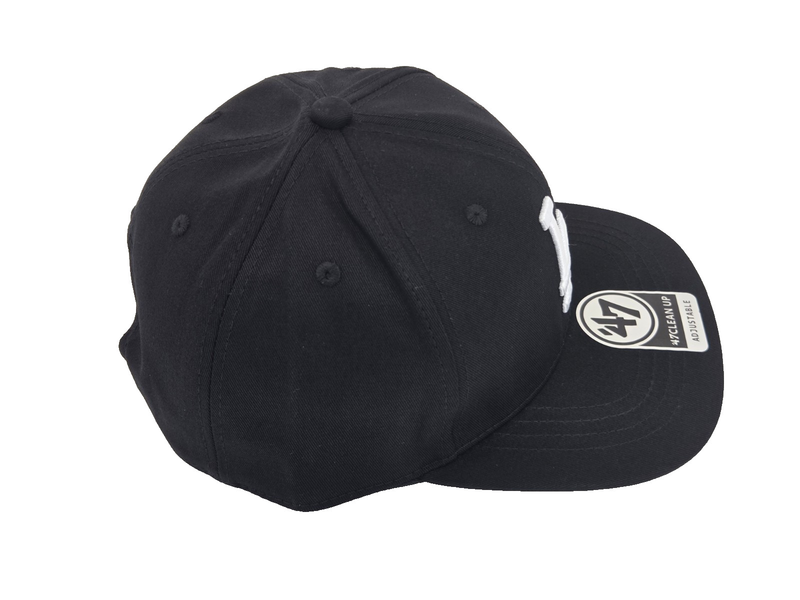 47 Black LA Dodgers Adjustable Snapback Hat Baseball Classic White Logo HT48