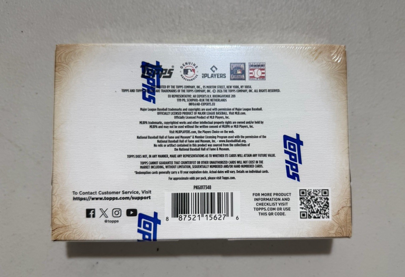 2026 Topps Tier One Baseball MLB Factory Sealed Hobby Box – Fast Free Ship💨