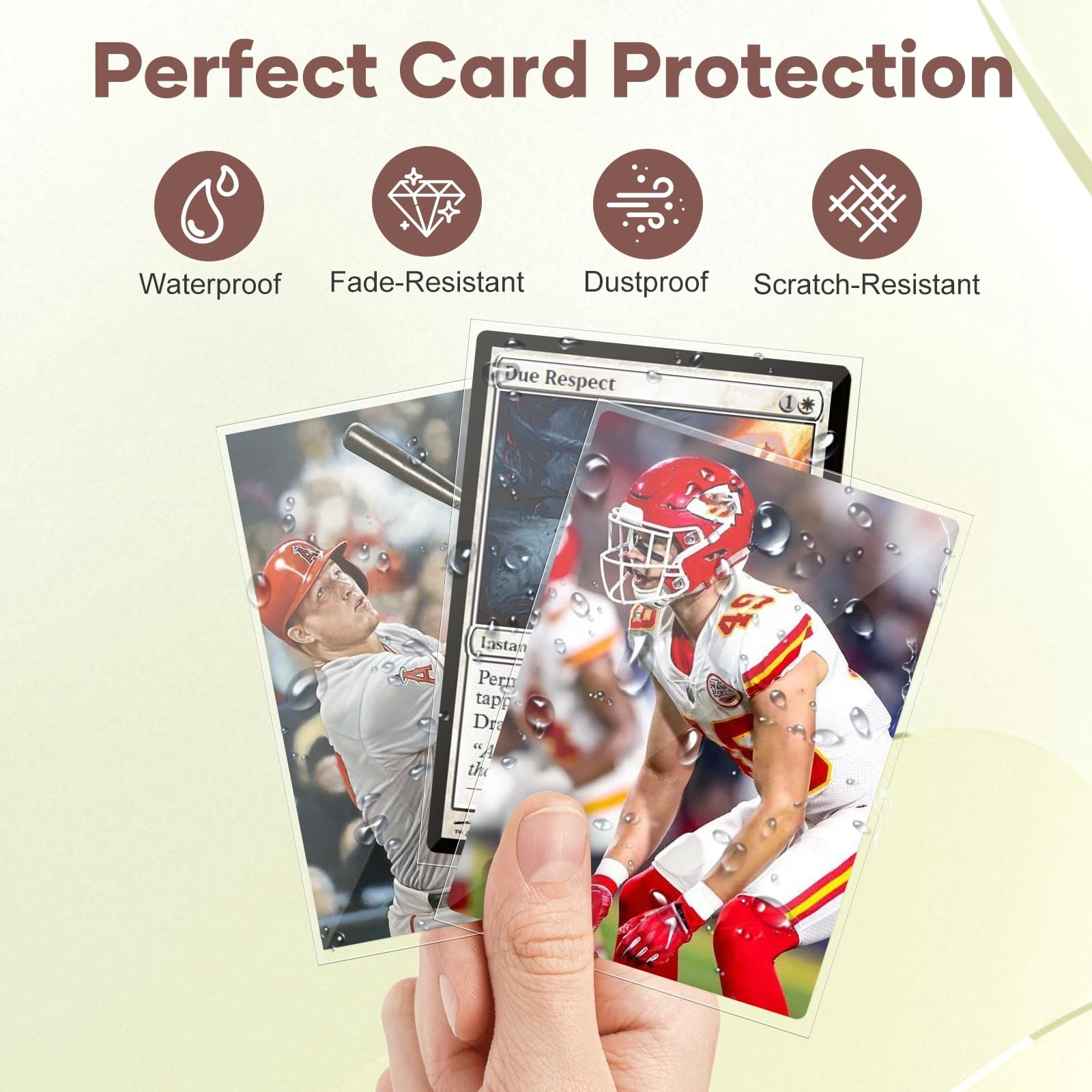 600 Count Card Sleeves, Clear Soft Trading Card Sleeves, Polypropylene (PP), …