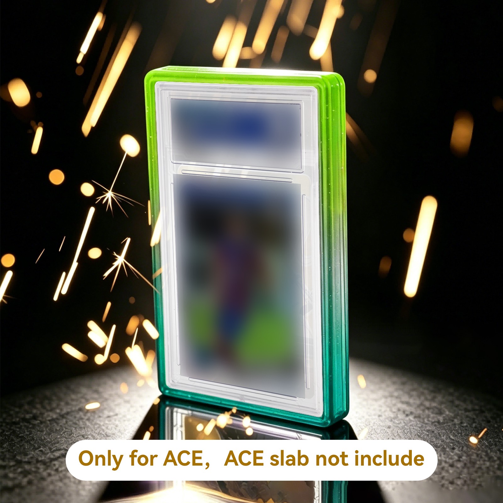 Graded Card Slab Bumper Guard Protector TPU Case w/ Clear Back for ACE Trading