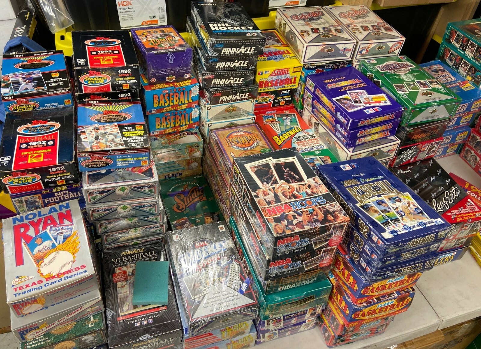 Fun Lot of 50 Unopened Old Vintage Baseball Cards in Wax Packs Huge Assortment