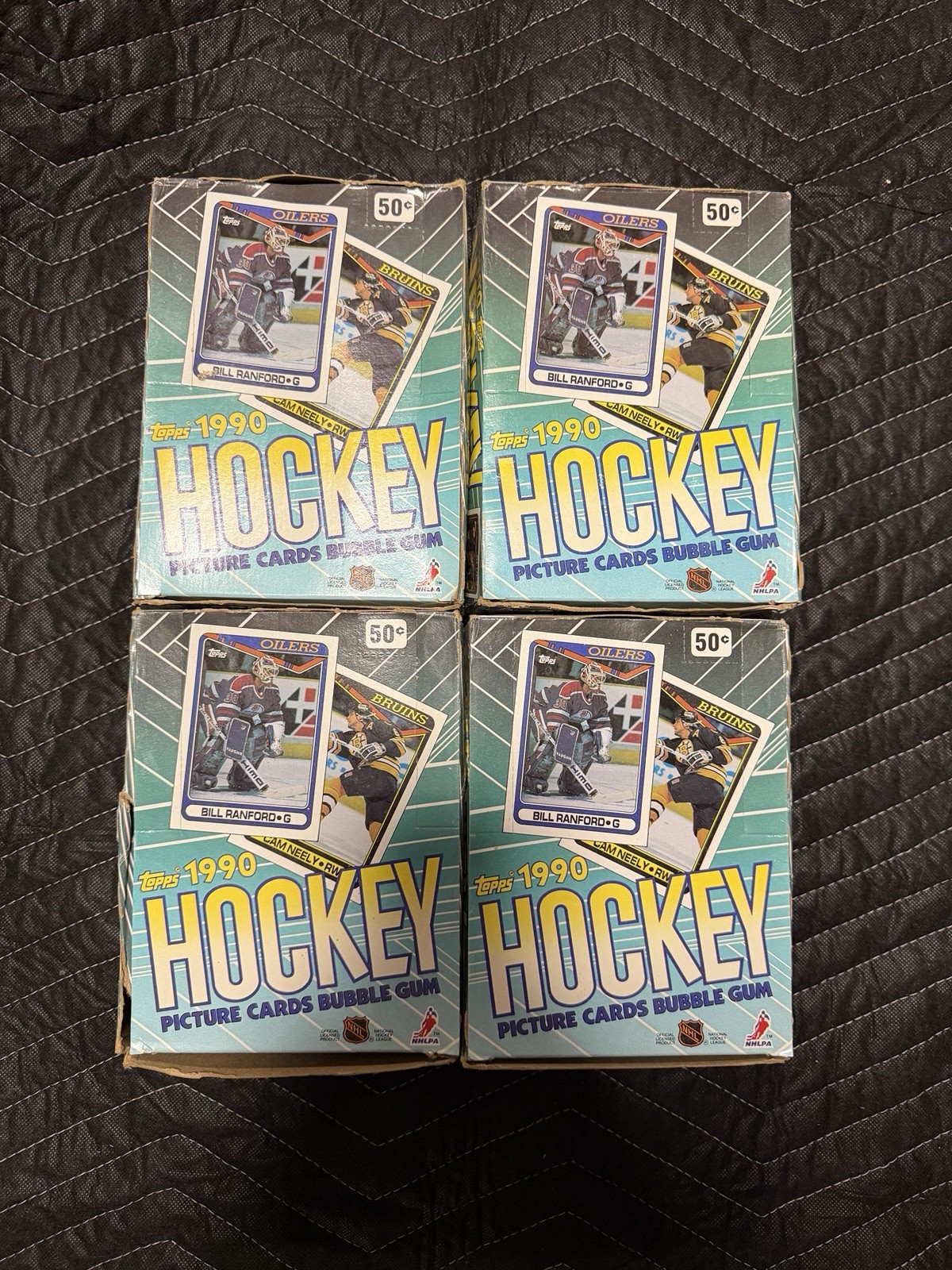 1990 -91 Topps Hockey Wax Box – 36 Sealed Packs Vintage Hockey Cards