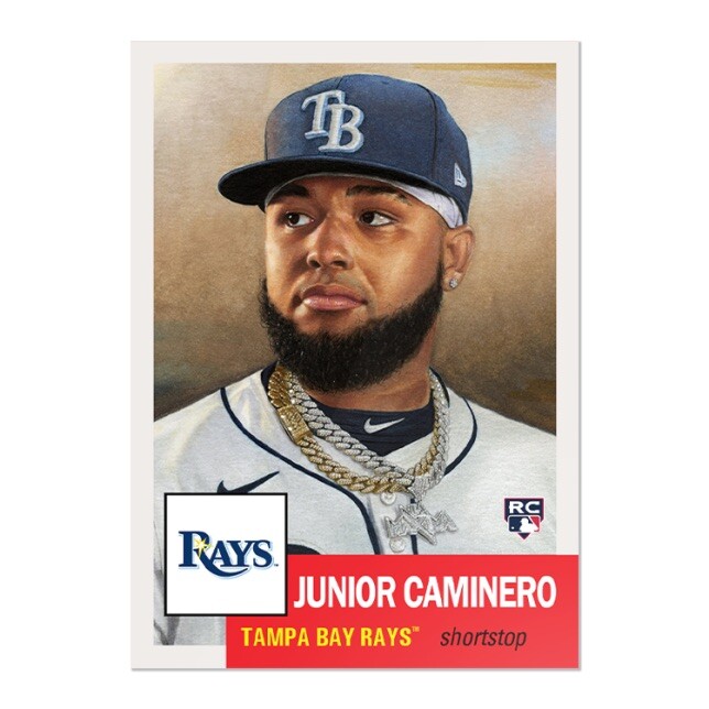 Topps MLB Living Set® #764 ⚾️ Junior Caminero RC ⚾️ Tampa Bay Rays