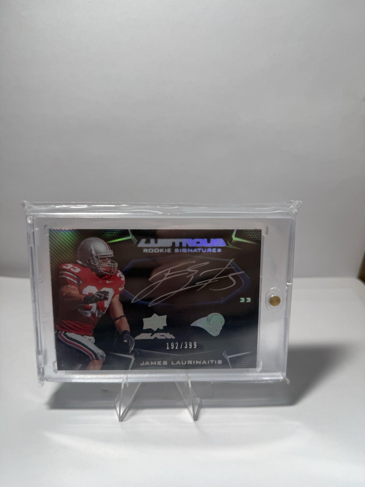2009 Upper Deck Black James Laurinaitis ￼ Luxurious Rookie Signature /399￼