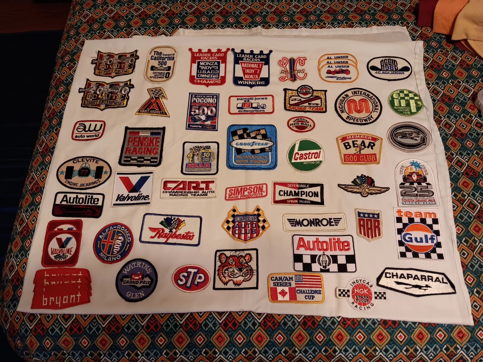 Indy/champ Car Patch Collection 75 Pcs In All