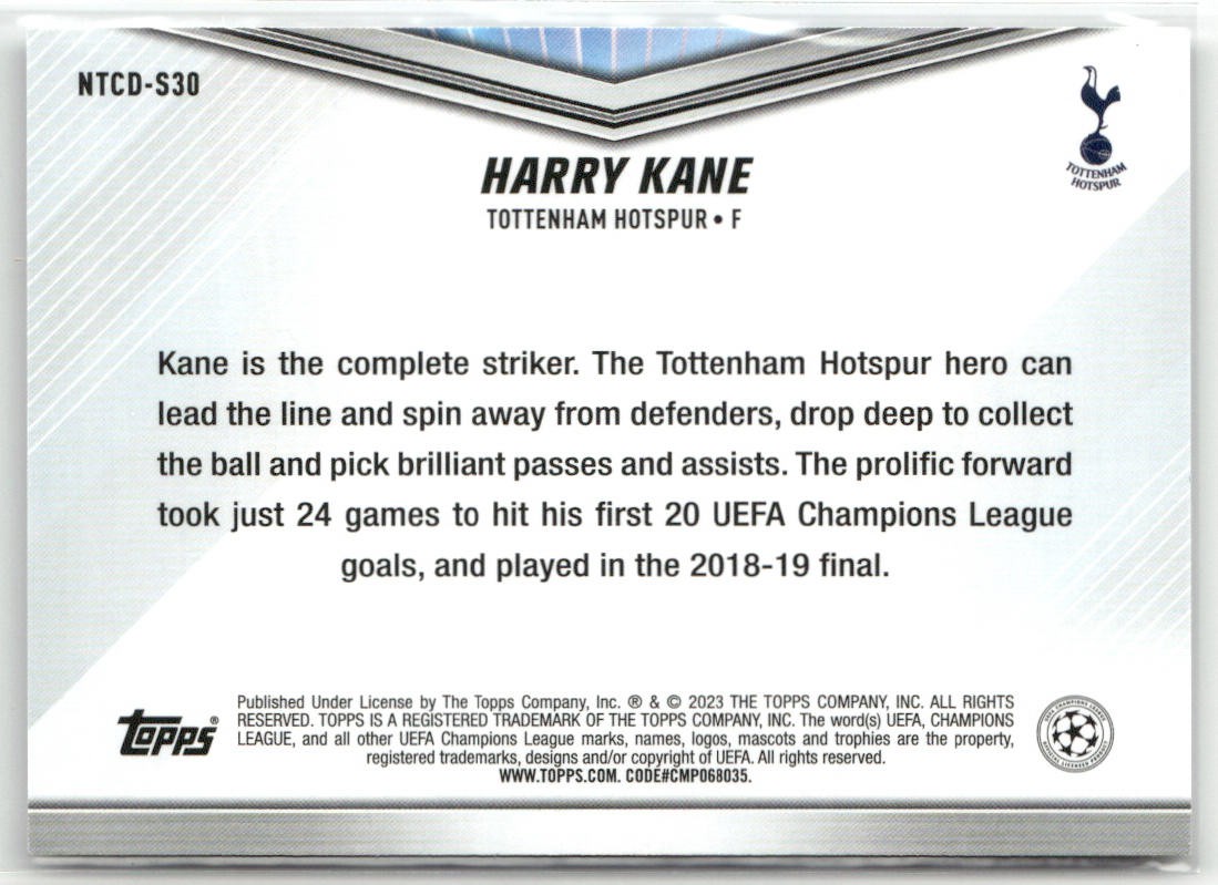 2023 TOPPS UEFA INTERNATIONAL TRADING CARD DAY #NTCD-S30 HARRY KANE