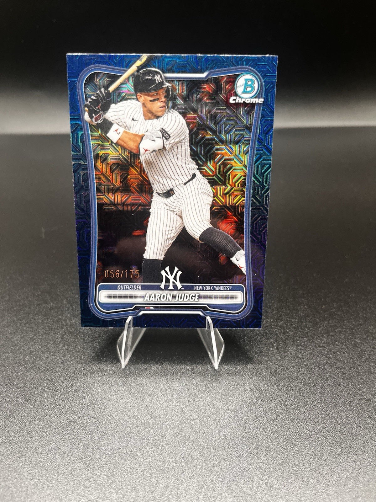 2026 Bowman Chrome Aaron Judge Navy Mojo Refractor #1 Yankees SP 56/175