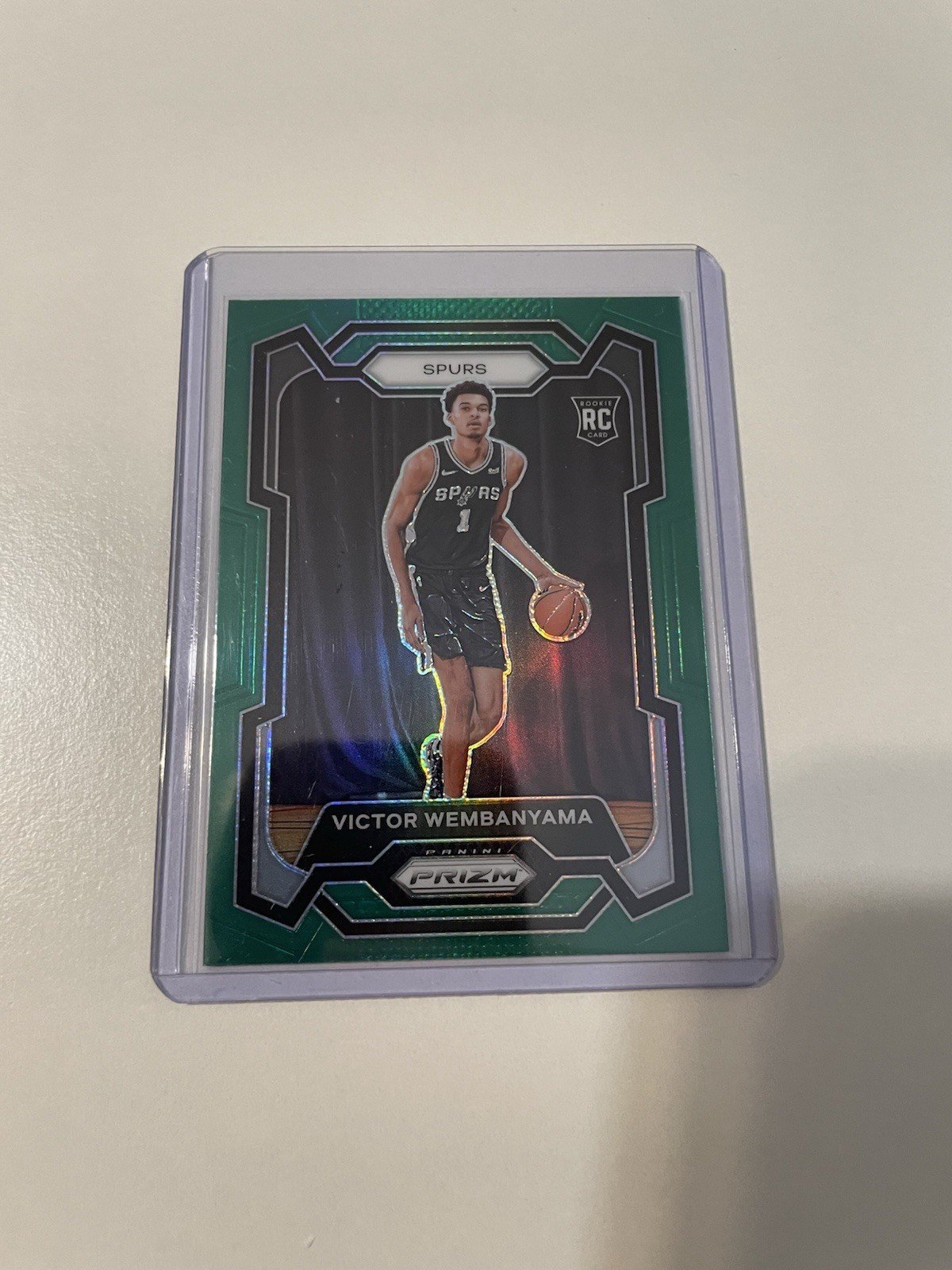 2023-24 Panini Prizm – Victor Wembanyama #136 Green Prizm (RC)