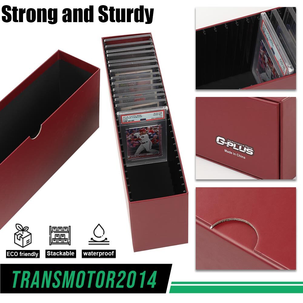 Fit For PSA Certified Slabs Storage Case MTG Pokemon Slotted Graded Card Box US