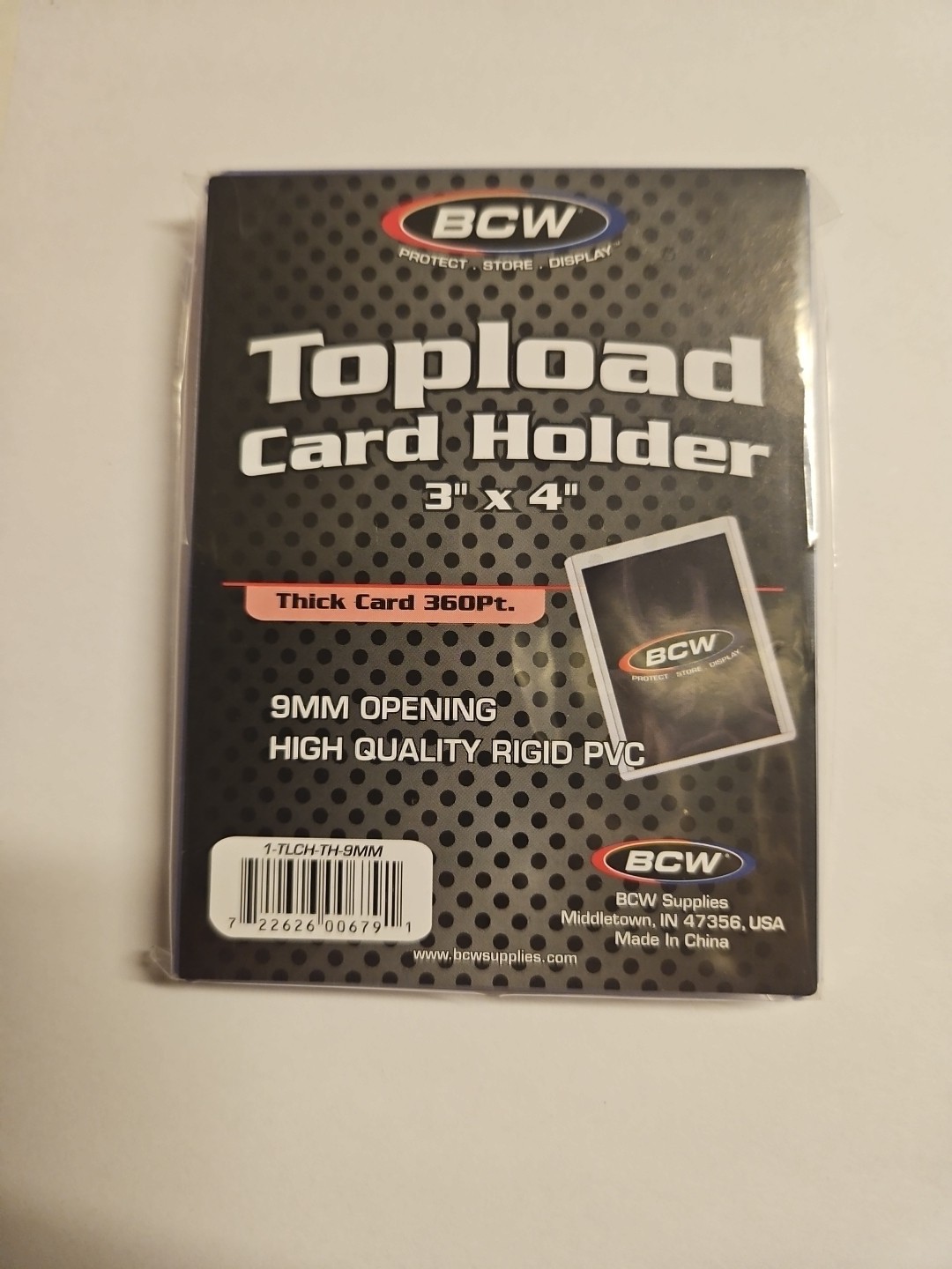 BCW Toploader Card Holder, Thick Card 360 PT, 1 per pack *NEW*