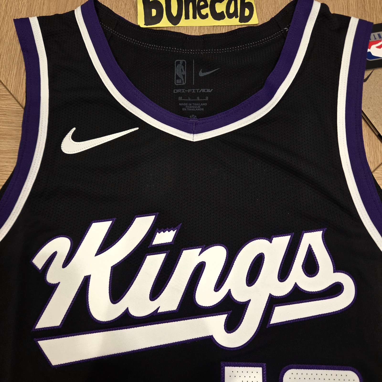 NBA Authentic Jersey Nike 48 Domantas Sabonis Sacramento Kings Icon Edition #10