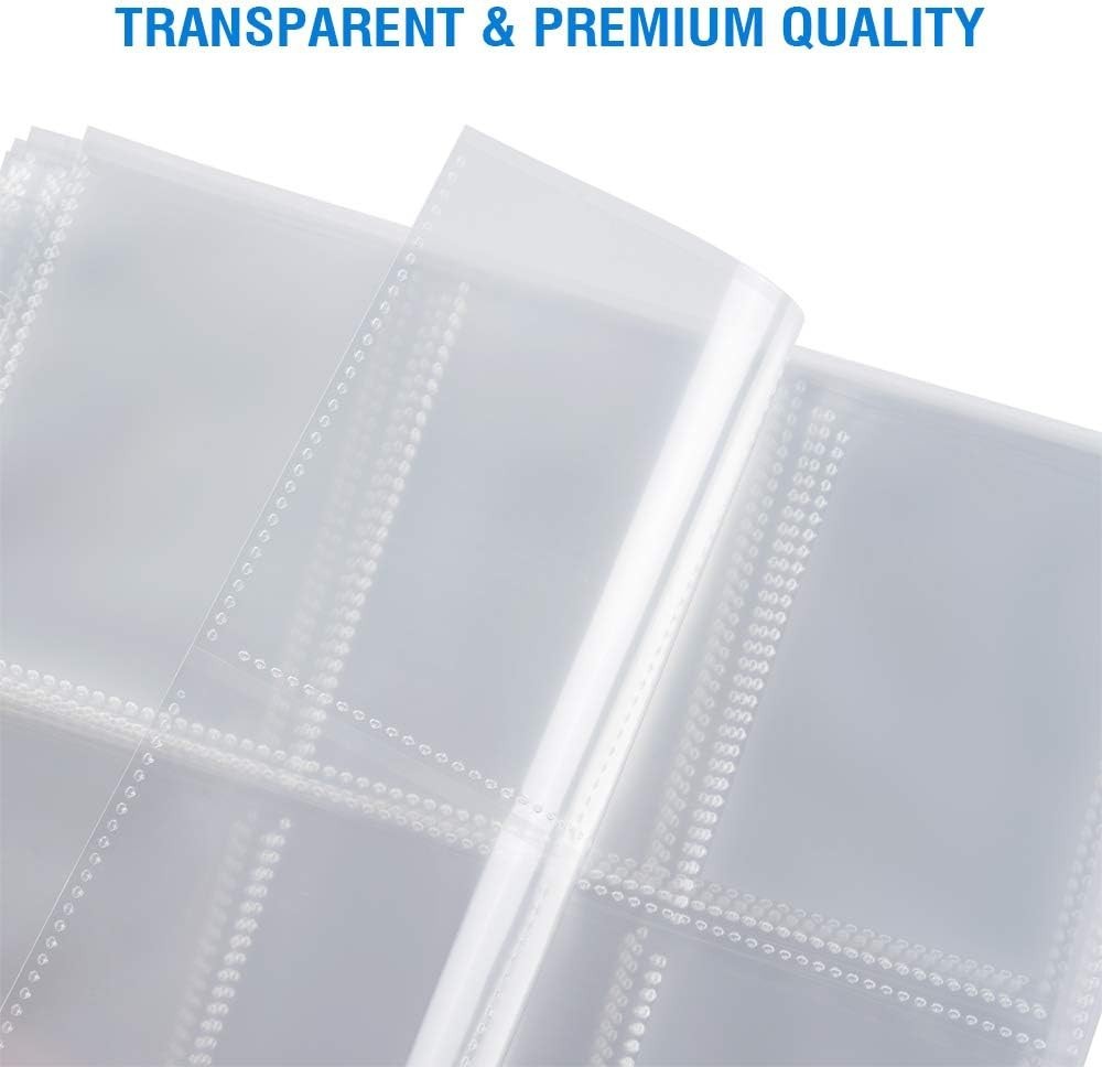 120 Pack 9 Pocket Page Protectors, Single Sided Trading Card Sleeves for 3 Ri…