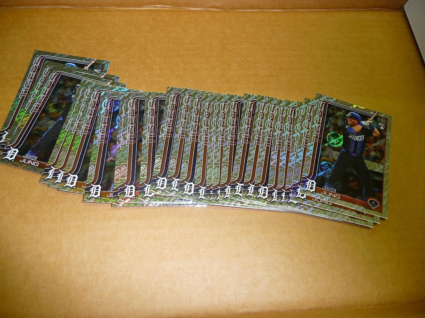 2025 Topps 582 MONTGOMERY CLUB FOIL LOT OF 33 CARDS JACE JUNG TIGERS #80