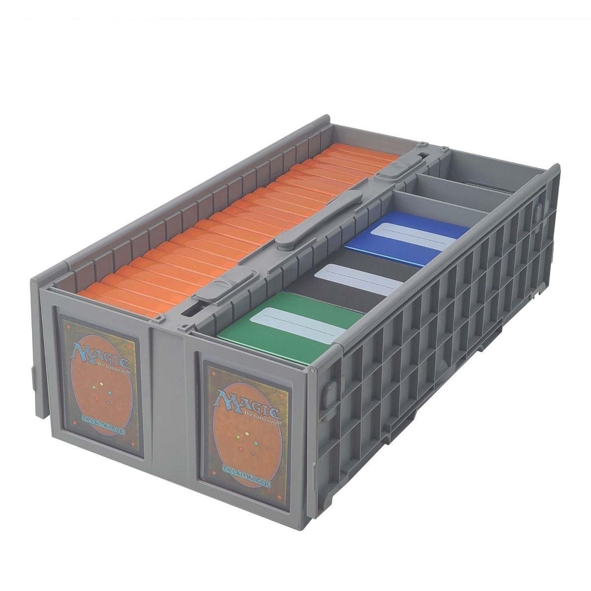 BCW Plastic Cards Box Bin For Trading Gaming Sport Toploader Magnet Safe Storage