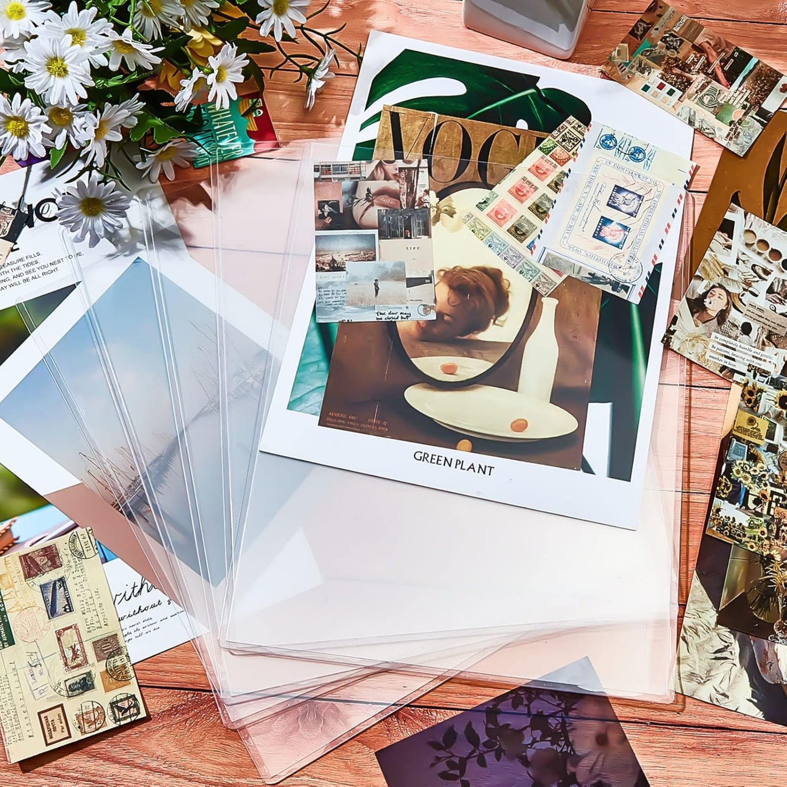 Print Case Clear Hard Plastic TopLoad Sleeves 8.5×11″ 10-100 Pcs Document Holder
