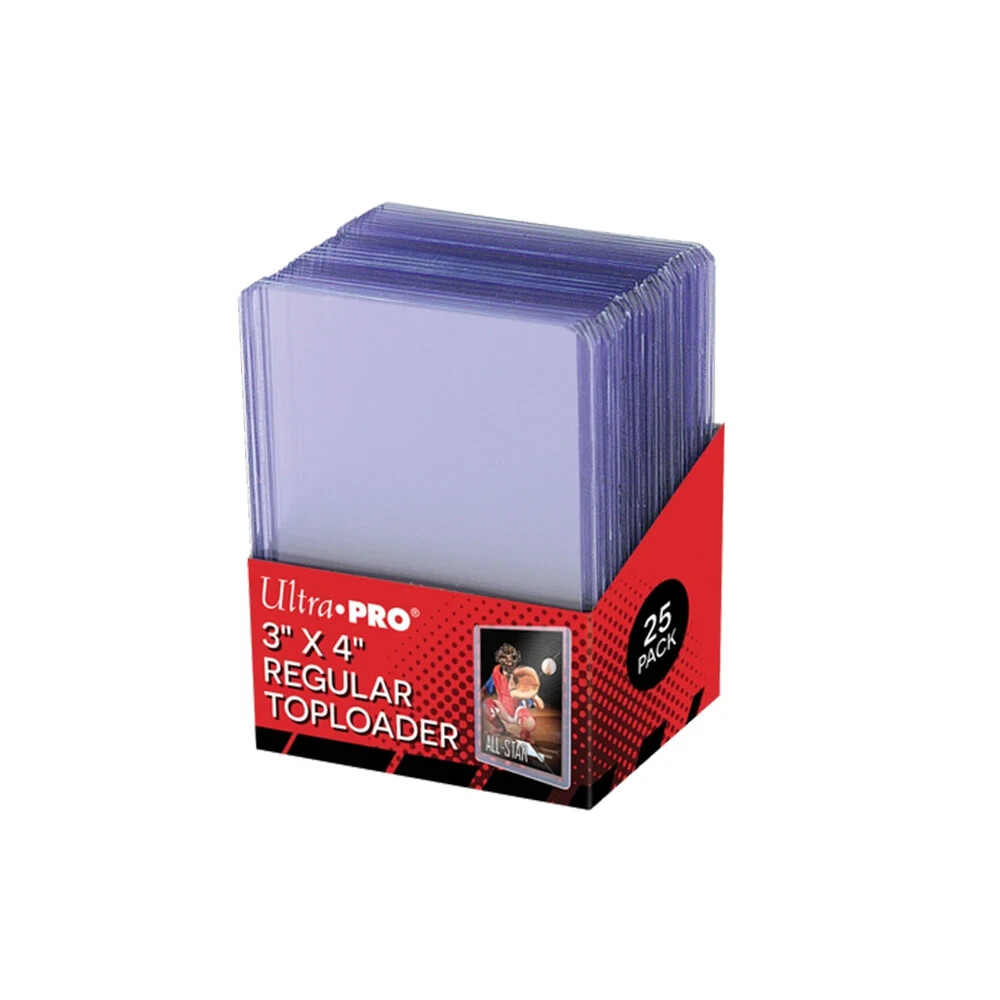 Ultra PRO 3″ x 4″ Regular Toploader – 25 Pack