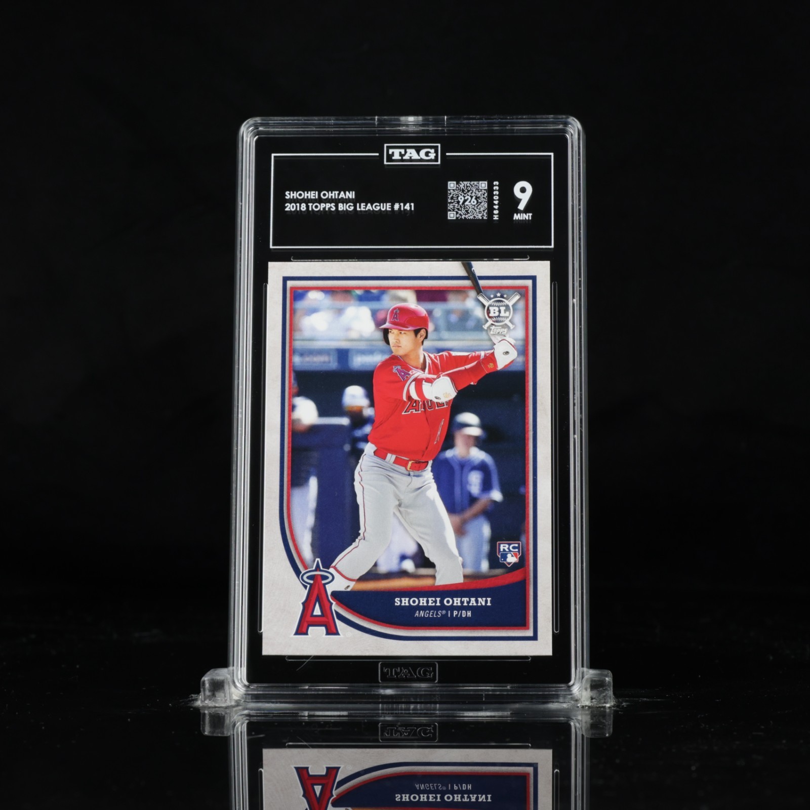 2018 Topps Big League #141 Shohei Ohtani RC Rookie TAG 9 (926)